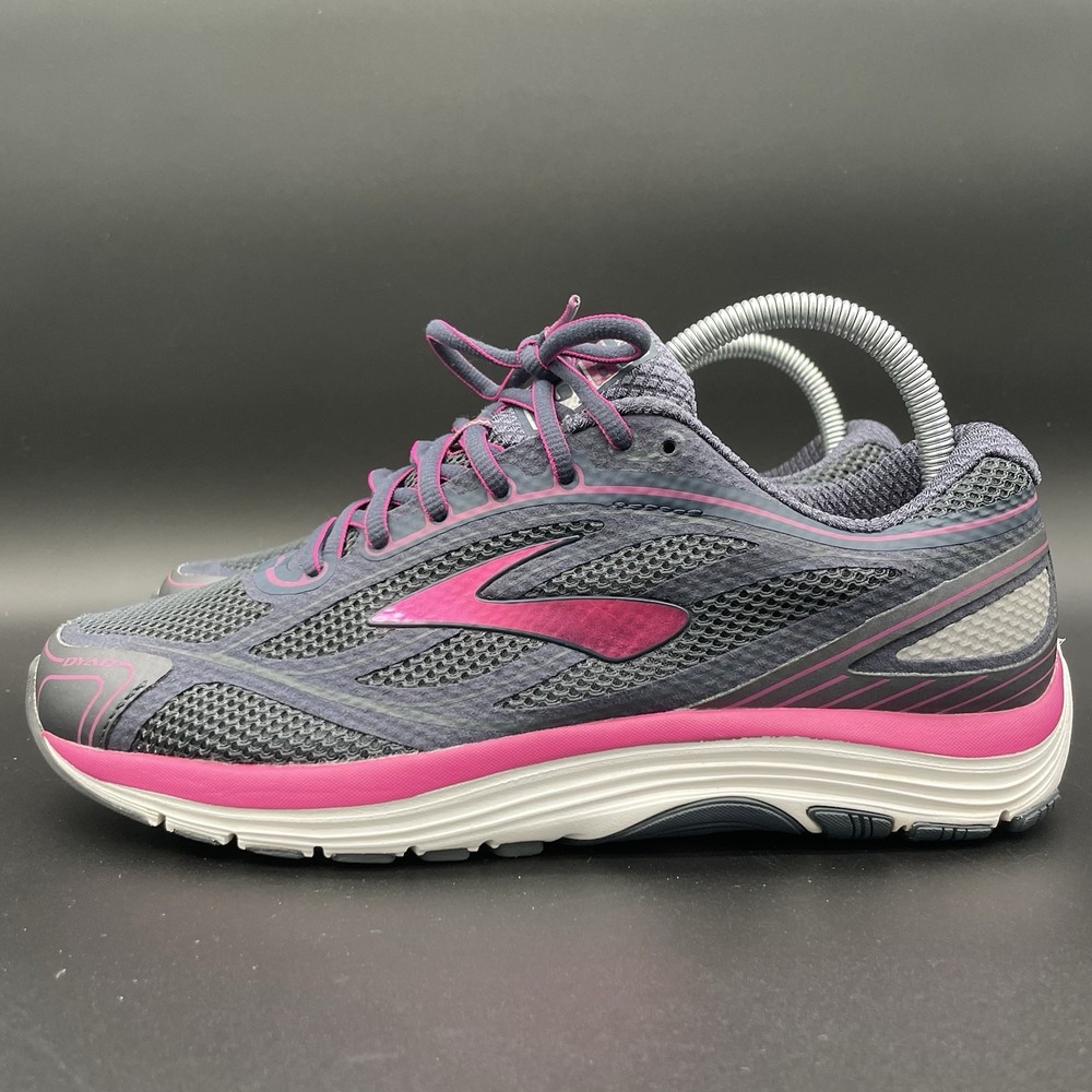 Brooks Dyad 9 Running Shoes Womens Sz 8.5 Dark Blue Fuchsia Indigo